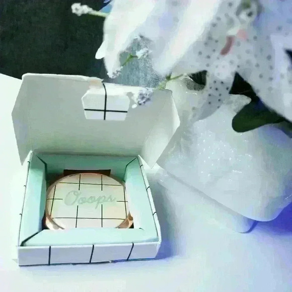 Yes Studio YS White with Rose Gold Tone Pocket Mirror - Picture 13 of 13